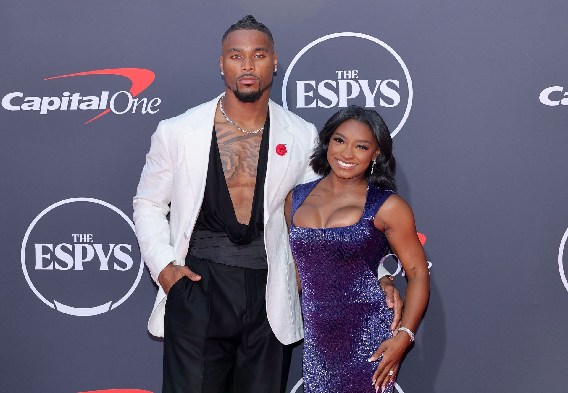 Biles and Owens at the 2025 ESPYs - Source: Getty